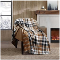 Cozy Lightweight Throw Blanket – Rustic Trailhead Plaid, Perfect for Couch & Bed