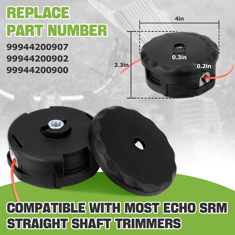 5Pcs String Trimmer Heads For Echo SRM-225 SRM-230 SRM-210 Speed-Feed 400 Bump gallery