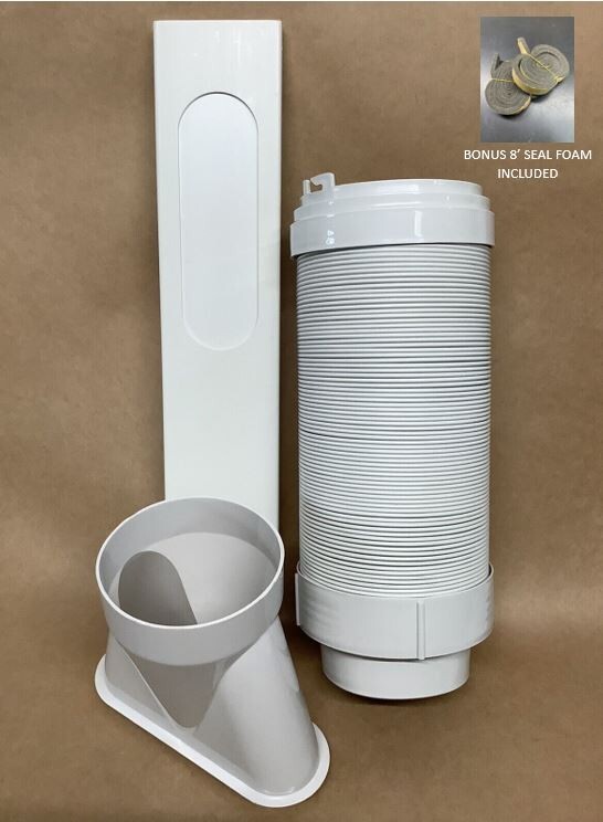 DeLonghi PORTABLE AIR CONDITIONER AC WINDOW INSTALL KIT For Units with 5.9” Hose gallery