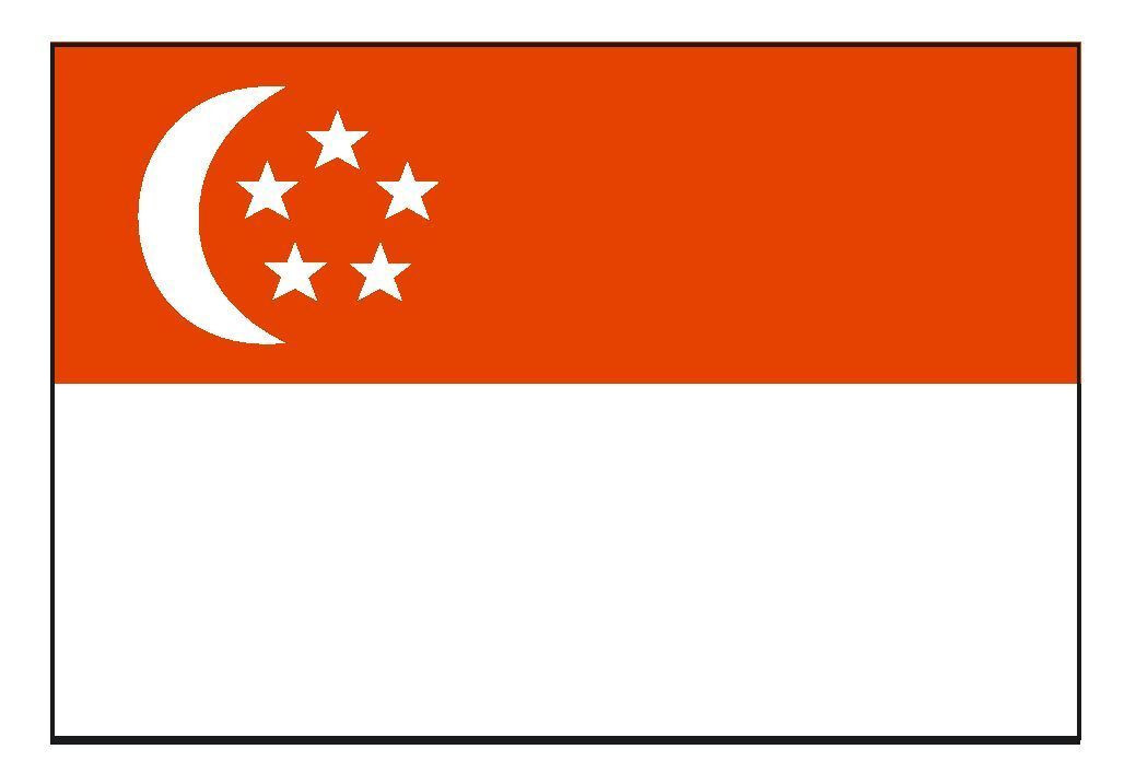 Singapore International Flag Sticker Decal F458 gallery