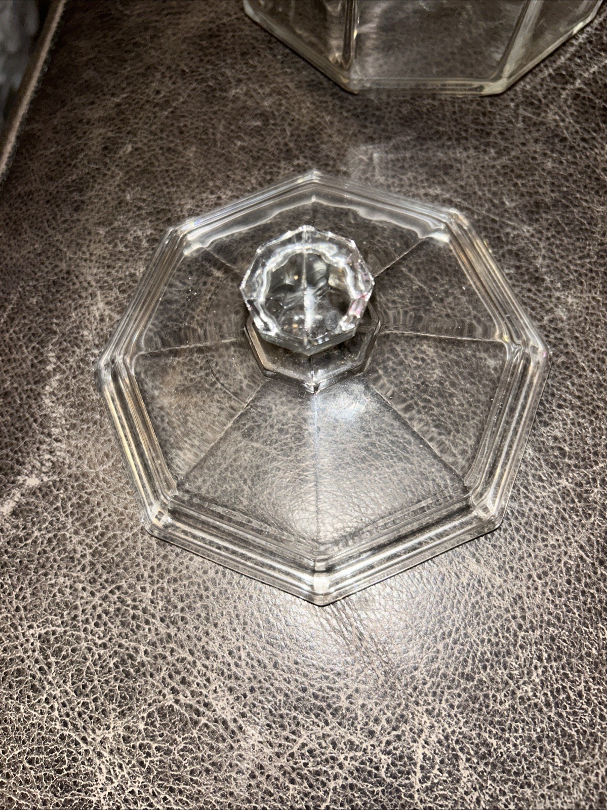 Luminarc Octime Lidded Bowl, Faceted Octagone Sugar Bowl, Glass Bowl with Lid gallery
