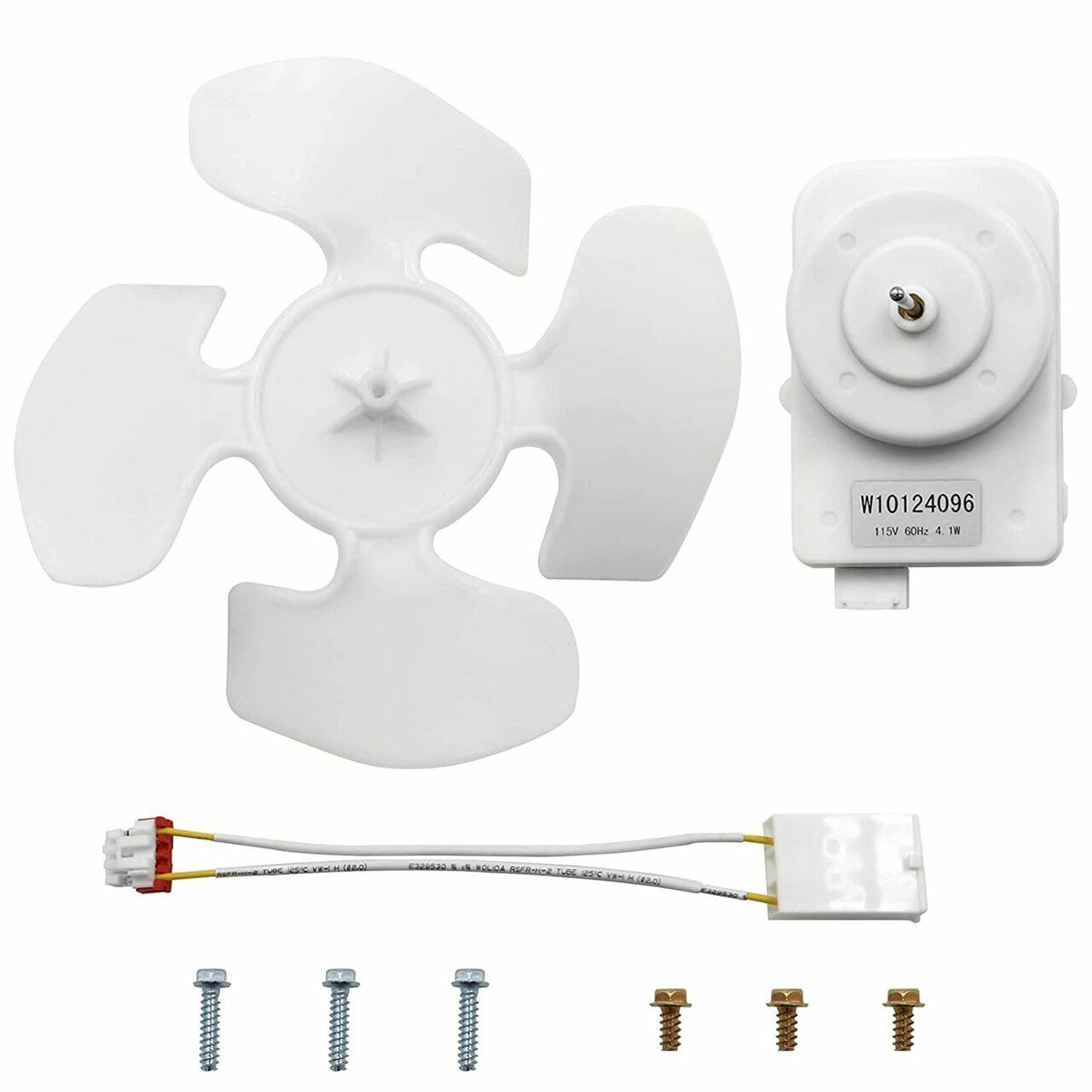 Condenser Fan Motor Set Compatible with Whirlpool Refrigerator W10124096 gallery