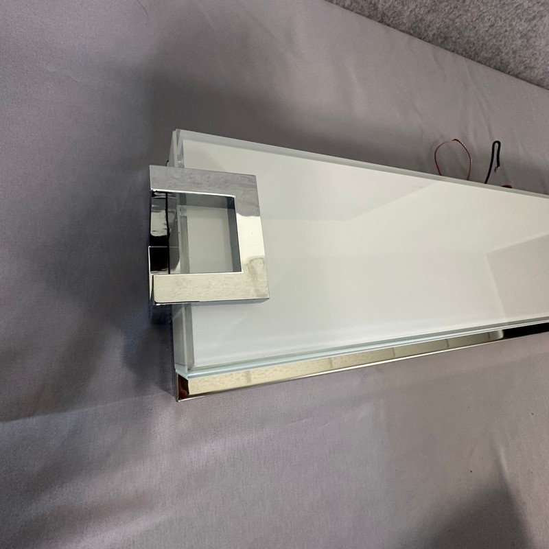 Home Decorators Collection Vanity Light 24in White/Chrome Modern LED Sconce gallery