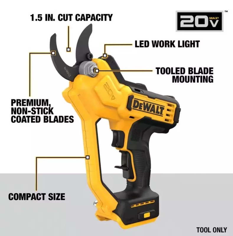 DEWALT Cordless Battery Powered Pruner (Tool Only) DCPR320B 20V MAX Brand New gallery