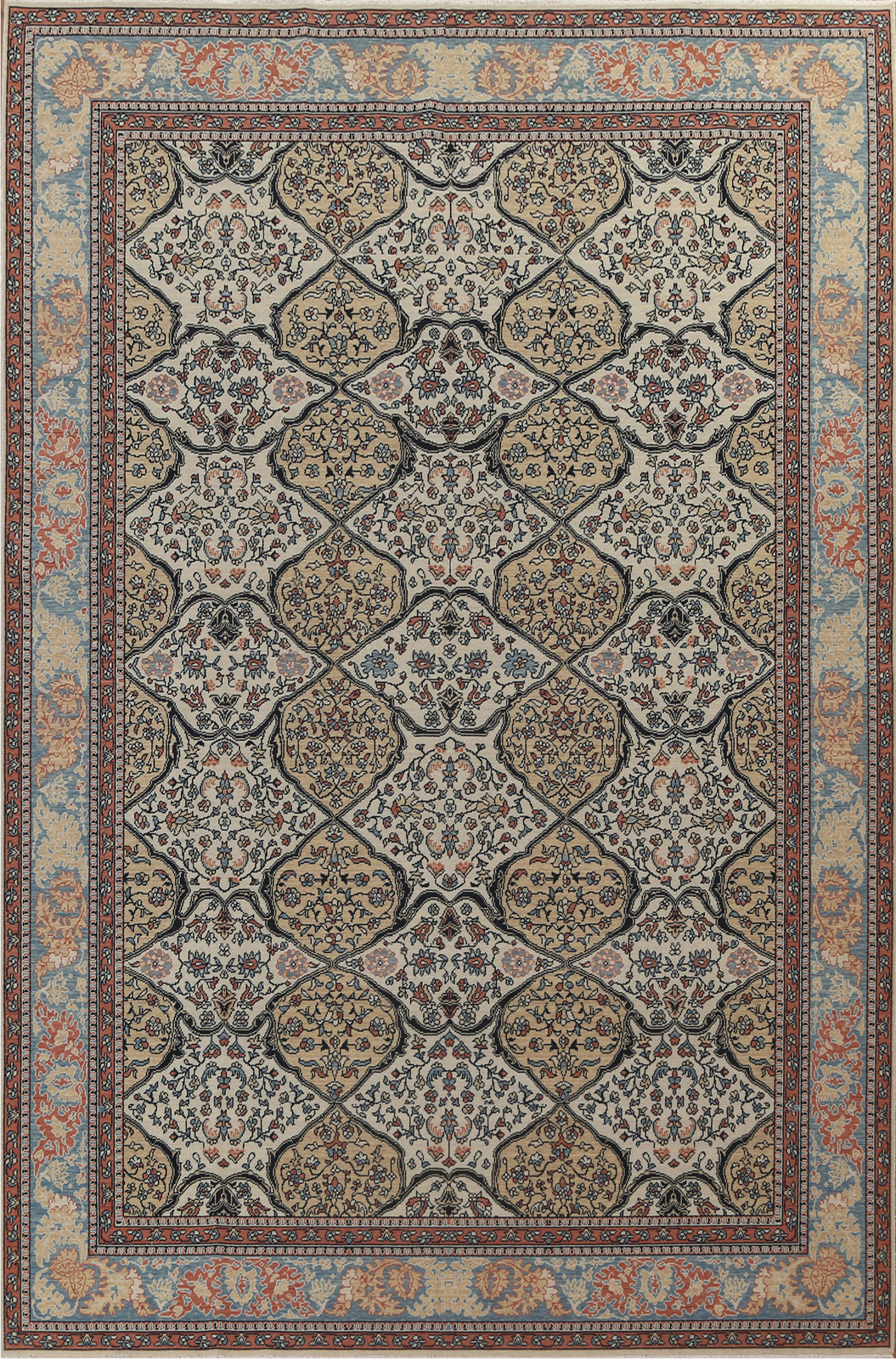 Bakhtiari Turkish Handmade Rug Traditional Design Wool Craftsmanship 9x12 gallery