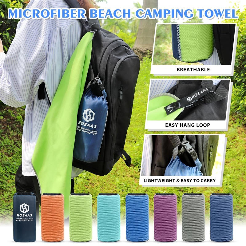 QuickDry Microfiber Camping Towels – Absorbent, Compact, Lightweight Sports gallery
