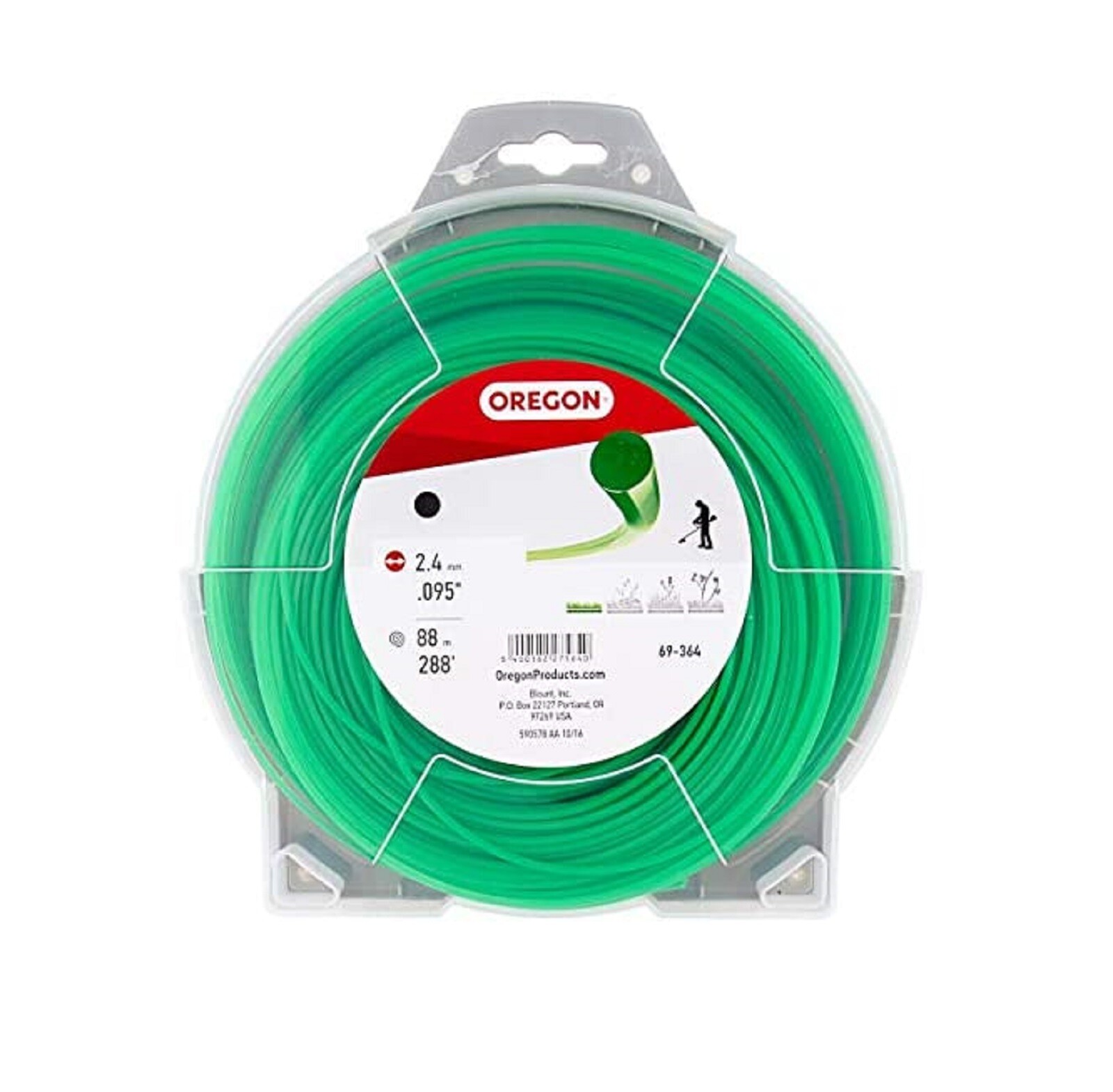 OREGON GREEN .095 ROUND STRING TRIMMER LINE 1 LB ROLL 288' 69-364 gallery