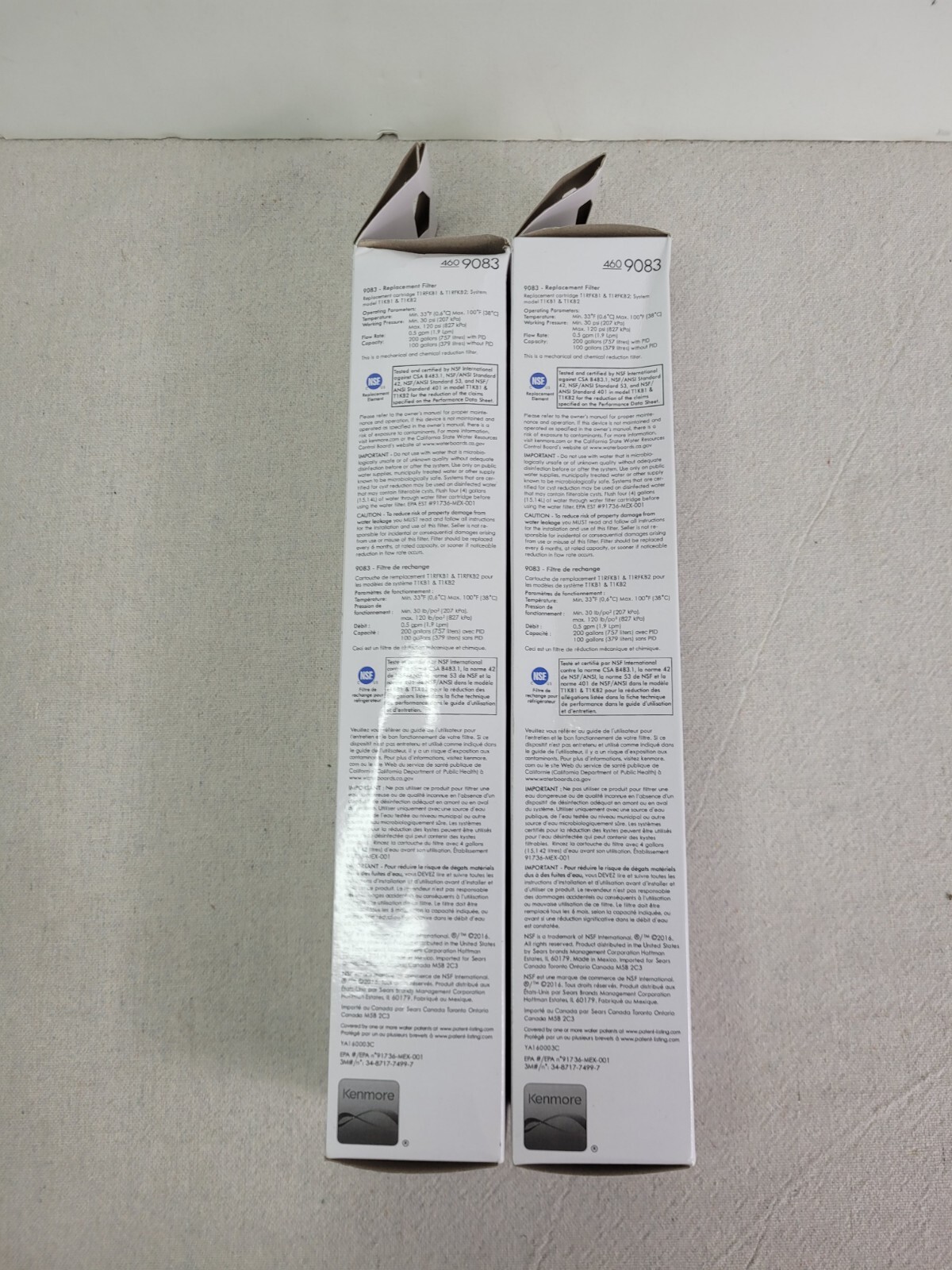 (2 PACK) Kenmore 460-9083 (9083) Replacement Refrigerator Water Filter - NEW gallery