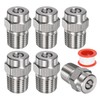 6 Pack Surface Clean Tips - 40 Degree 1/4" NPT Male Pressure Washer Nozzles C... gallery