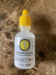 ***5 PACK*** Poolmaster Poolstyle #1 CHLORINE/BROMINE TEST KIT REAGENT – 1OZ