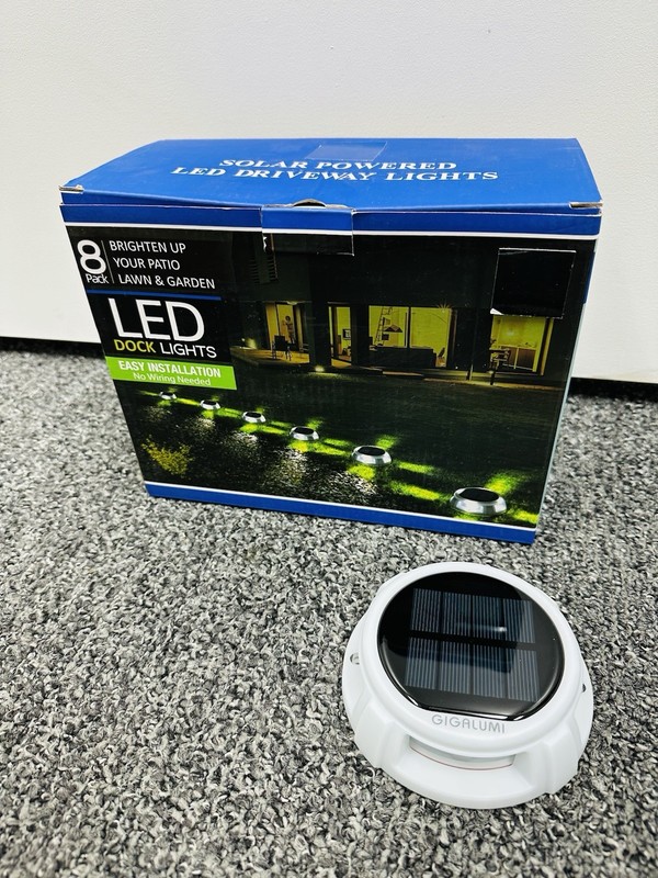 8-Pack LED Dock Lights Solar Powered Driveway Patio Lawn & Garden *NEW* gallery