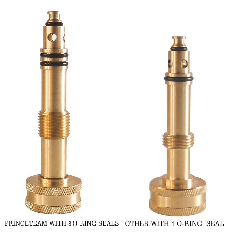 Solid Brass Garden Spray Nozzle 4" Adjustable Twist Water Hose USA Stock 2 PACK gallery