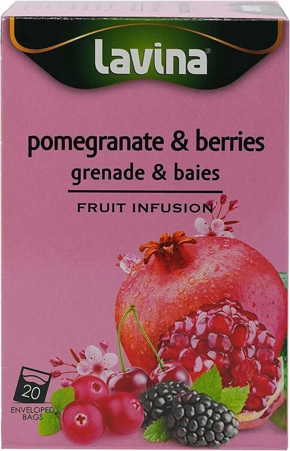 Lavina Pomegranate And Berries Tea 20 Tea Bags Free Shipping World Wide gallery
