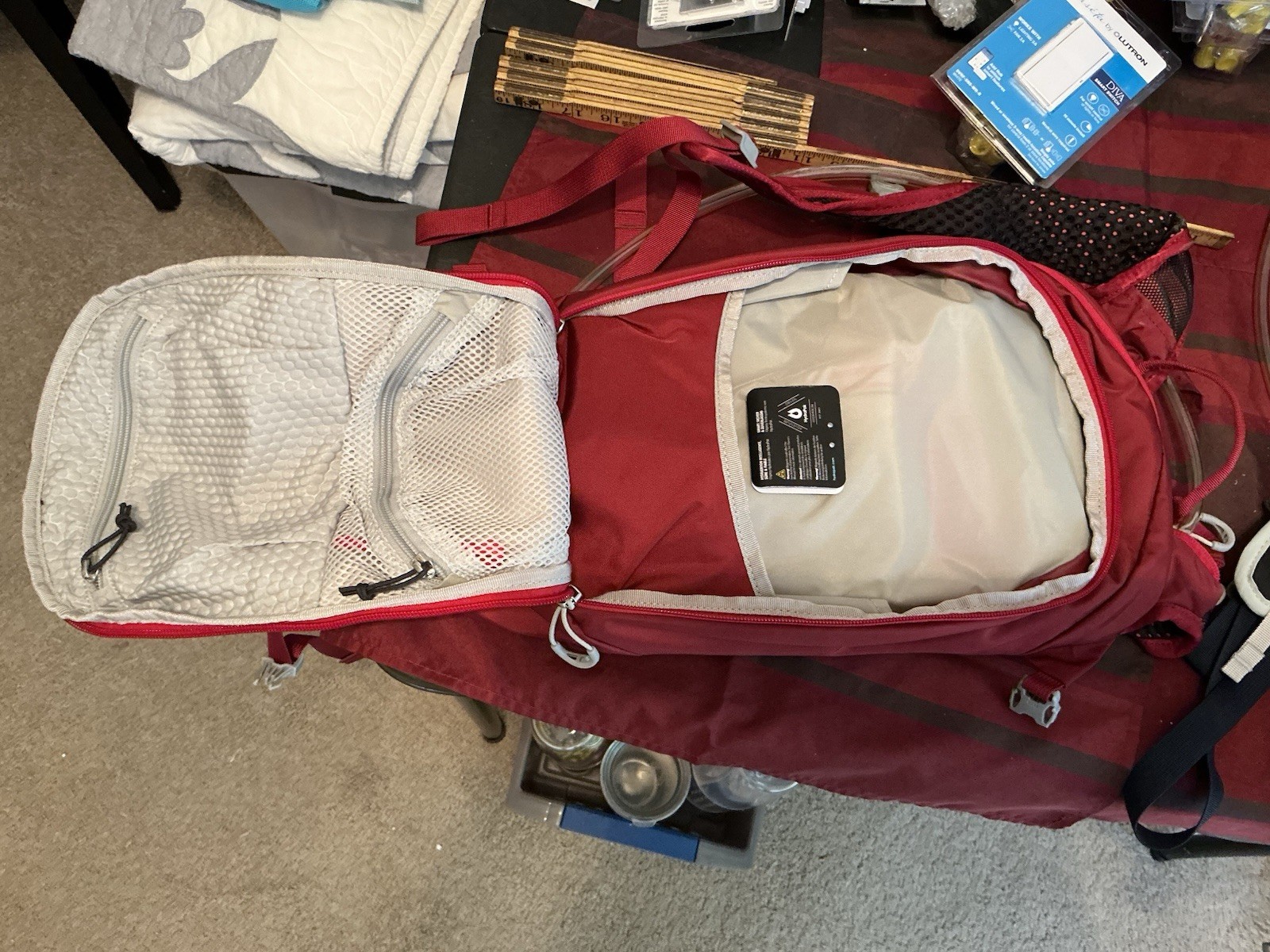 OSPREY Ozone Day 35 Red Maroon Backpack 5