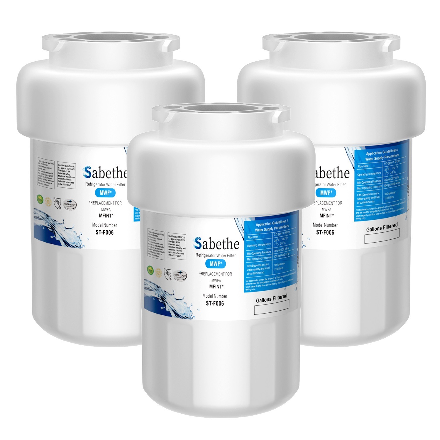 F006 Refrigerator Water Filter for GE MWF, MWFINT, MWFA, HDX FMG-1,PC75009 gallery