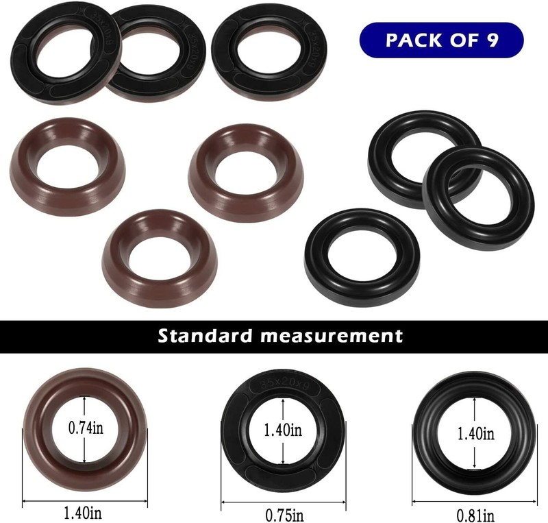 General Pump Kit 69 PACKING KIT 20mm, Repair Kit fits GP K69 Interpump (3 sets) gallery