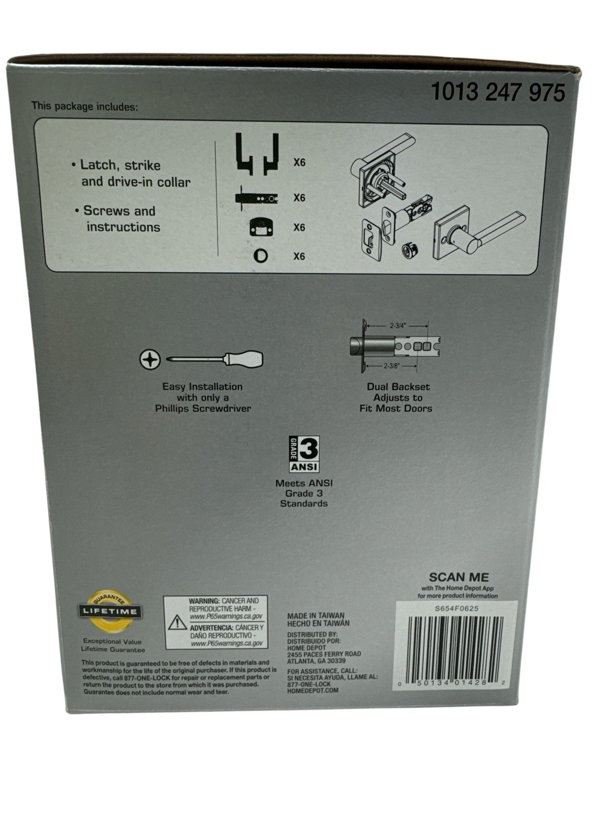 Defiant Tonebridge Hall & Closet Door Levers Matte Black 6 Pk 1013 247 975 New gallery