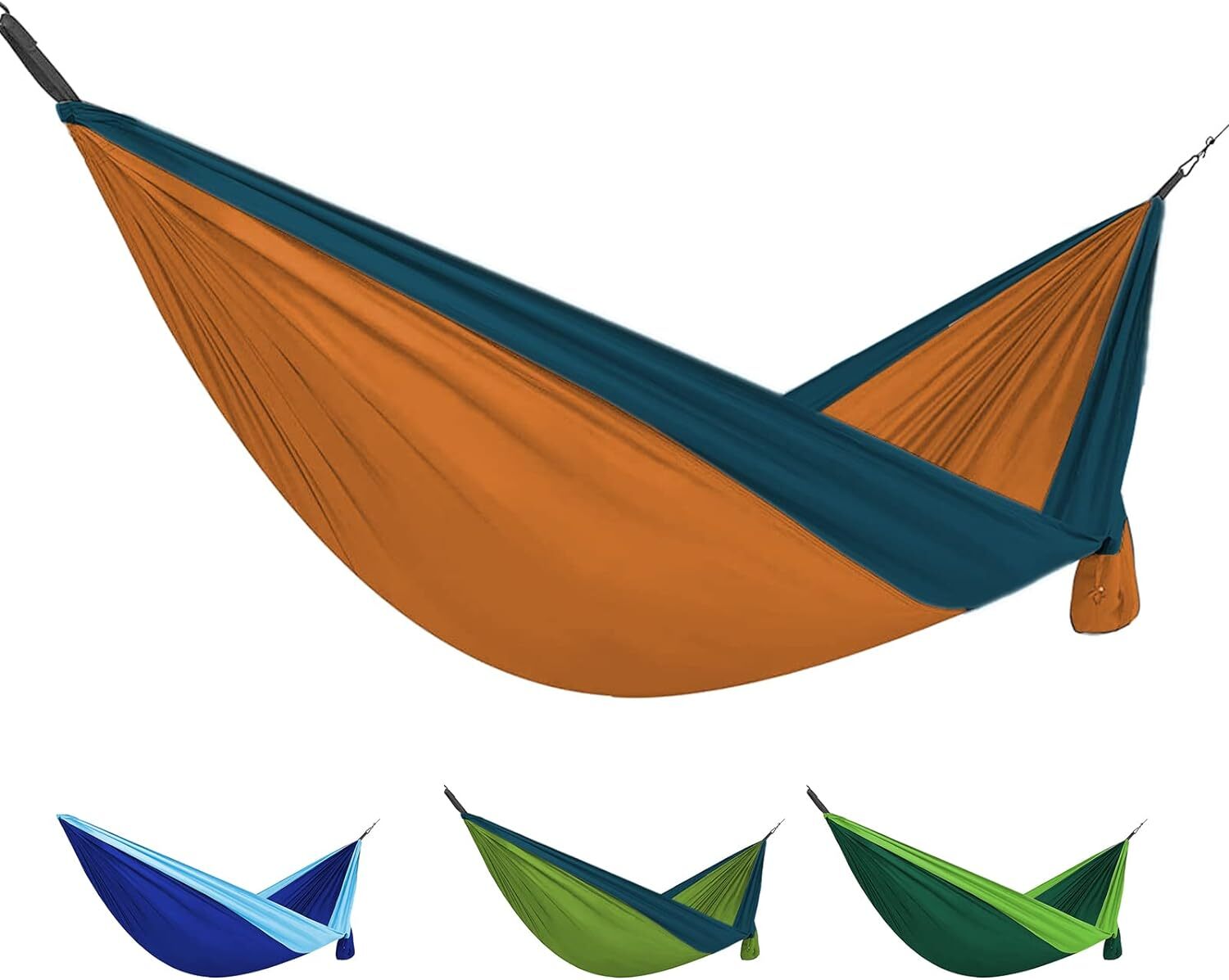 Deluxe Portable Hammock Compact 1-Person 108" x 54" Coastrail Outdoor - Green gallery