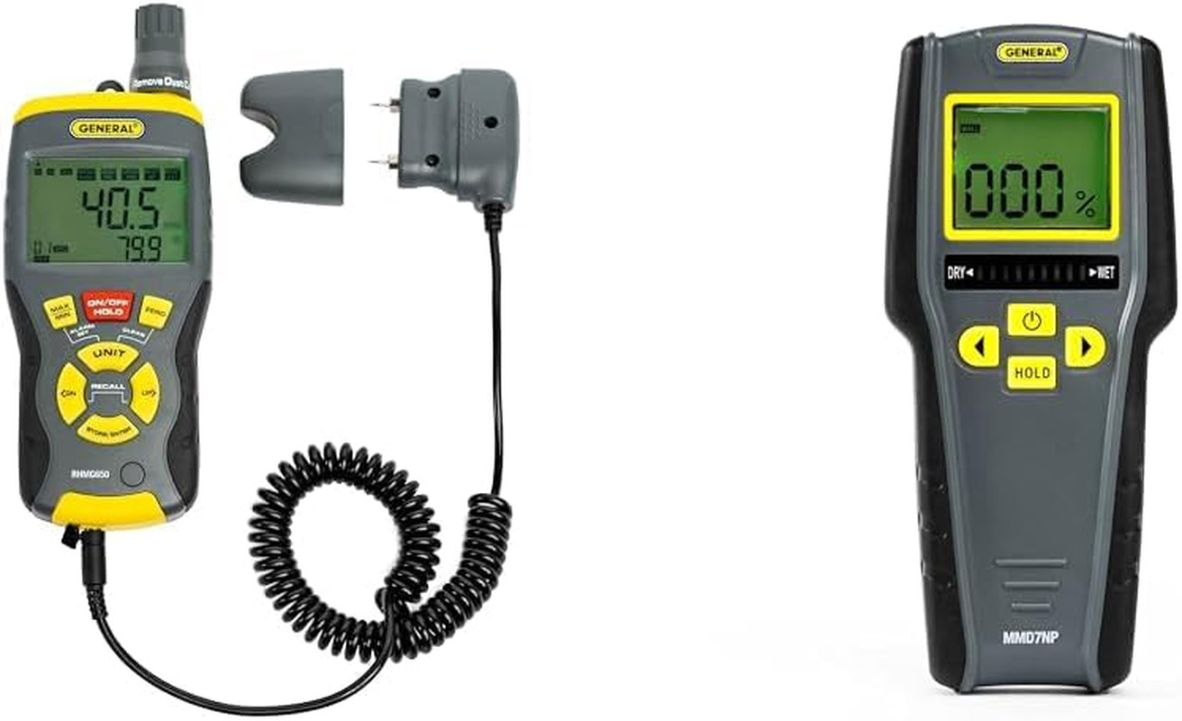 9-in-1 Digital Thermo-Hygrometer & Moisture Meter - Non-Invasive Sensor gallery