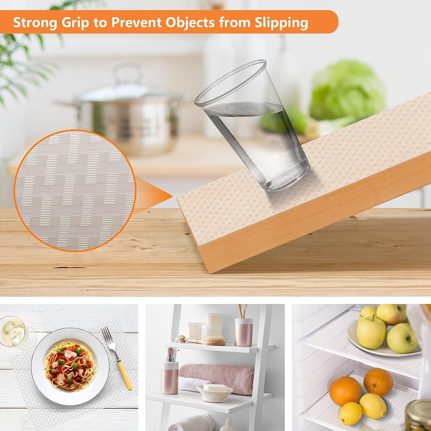 Shelf Drawer Liner Waterproof Mat Non-Slip EVA 11.8” X 236.2" Roll Criss Cross gallery