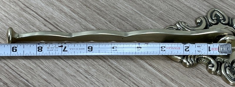Vintage Original Solid Brass Wall Mount Folding Arm Coat Hanger 9” Arm gallery