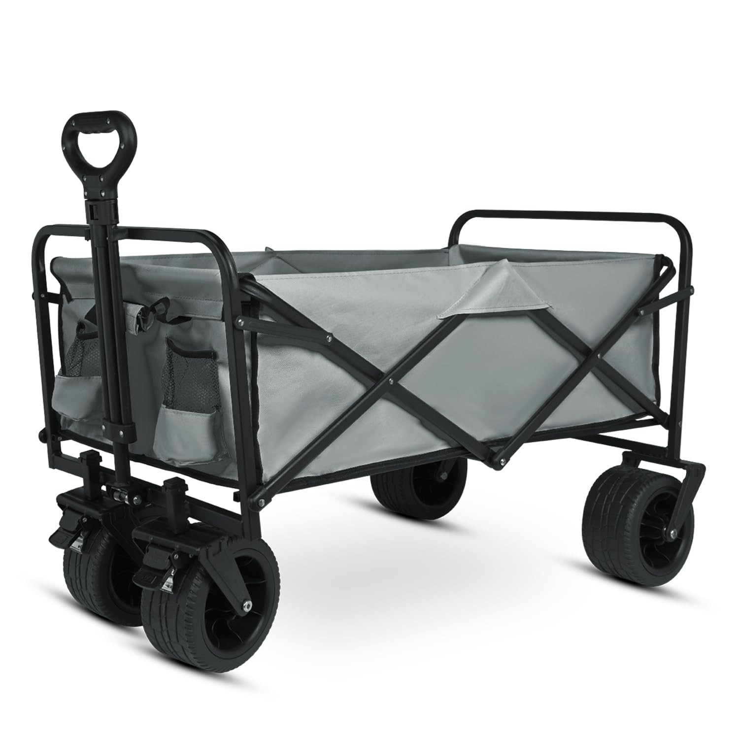 Foldable Wagon - 300lbs Collapsible Garden Carts with All Terrain Wheels for ... gallery