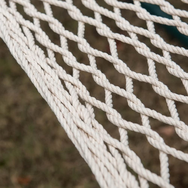 Hammocks Cotton Rope Double Hammock with Wood Spreader bar 450 Pounds Capacity gallery