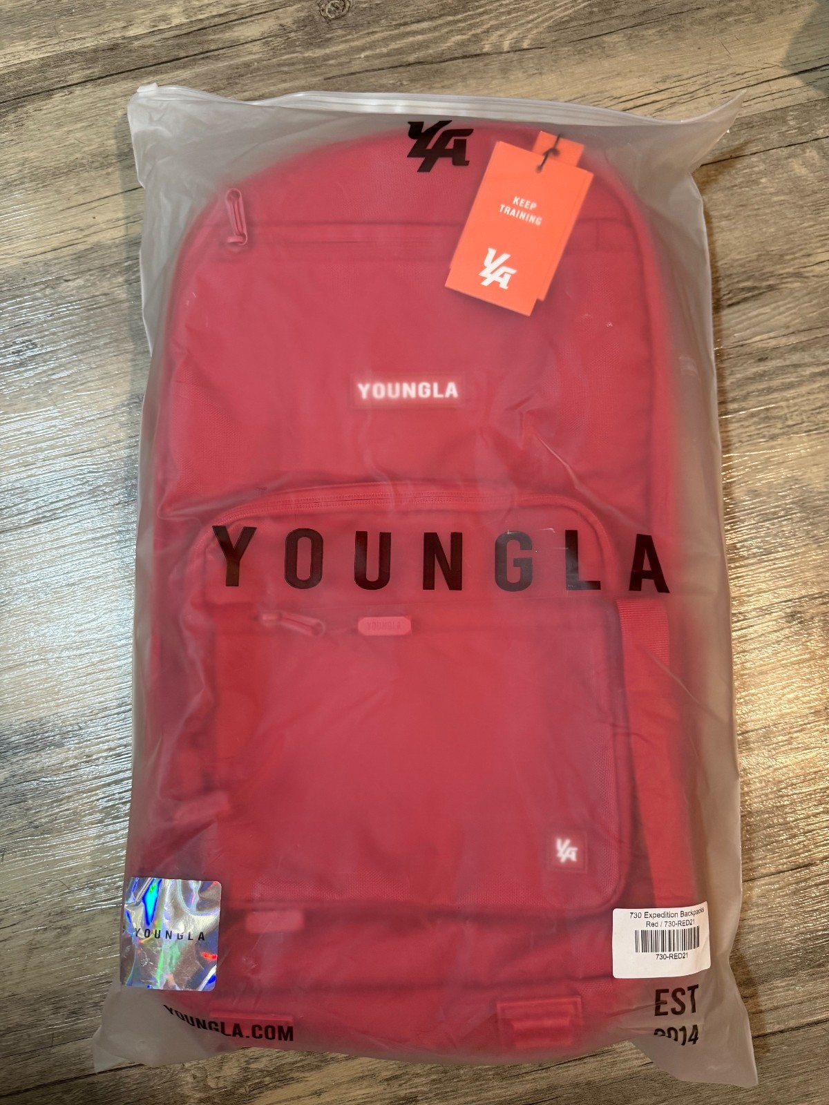YoungLA 730 Expedition Backpack RED, New with Tags, SEALED! 2