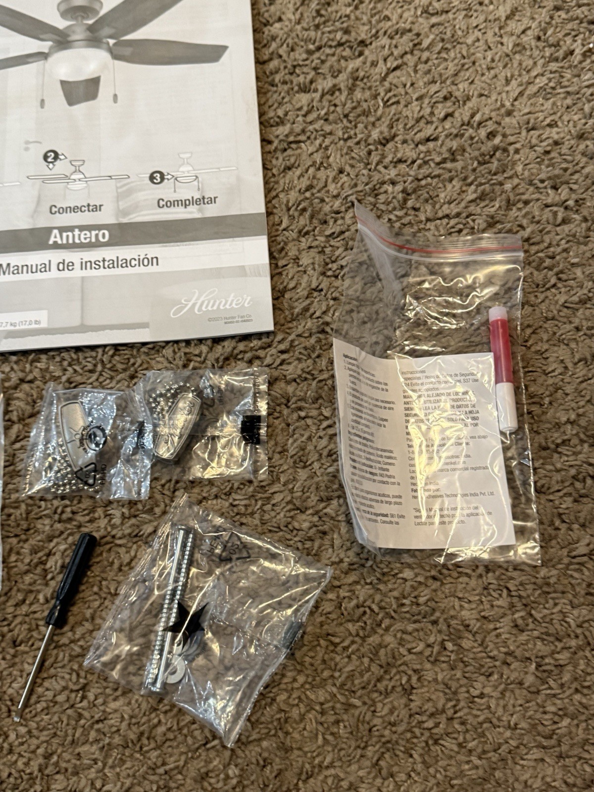 Hardware Set for REPLACMENT Hunter Antero 44 in. Hunter Express Ceiling Fan gallery