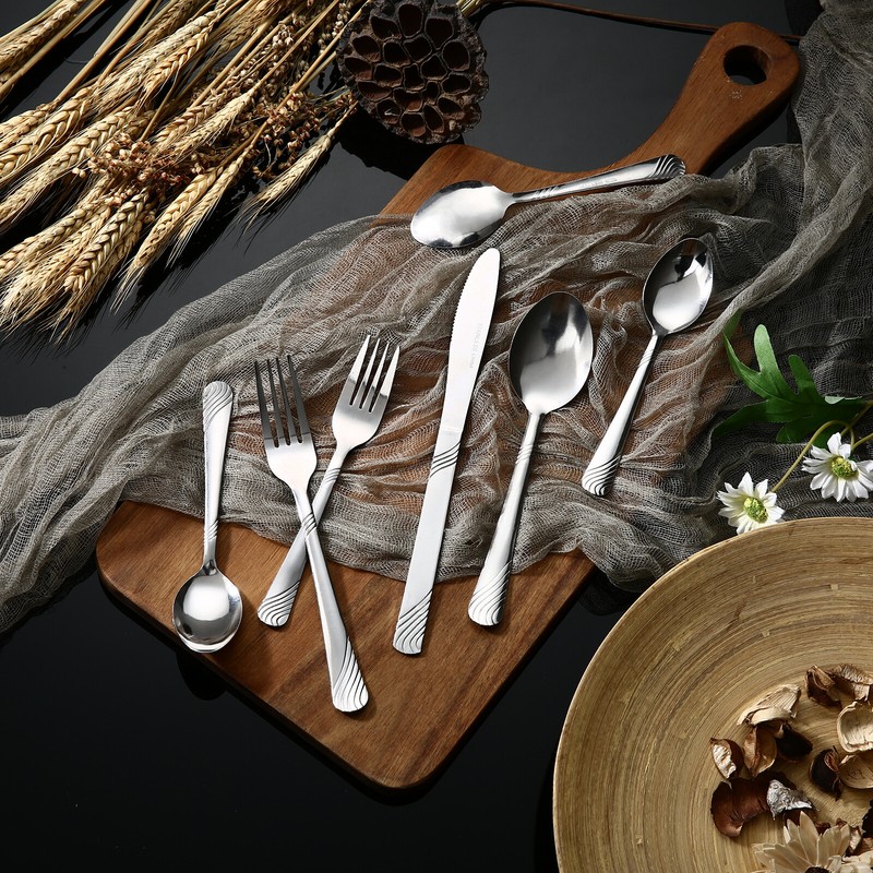 48Pcs Silverware Set for 8 Stainless Steel Flatware set Cutlery Utensil Kitchen gallery