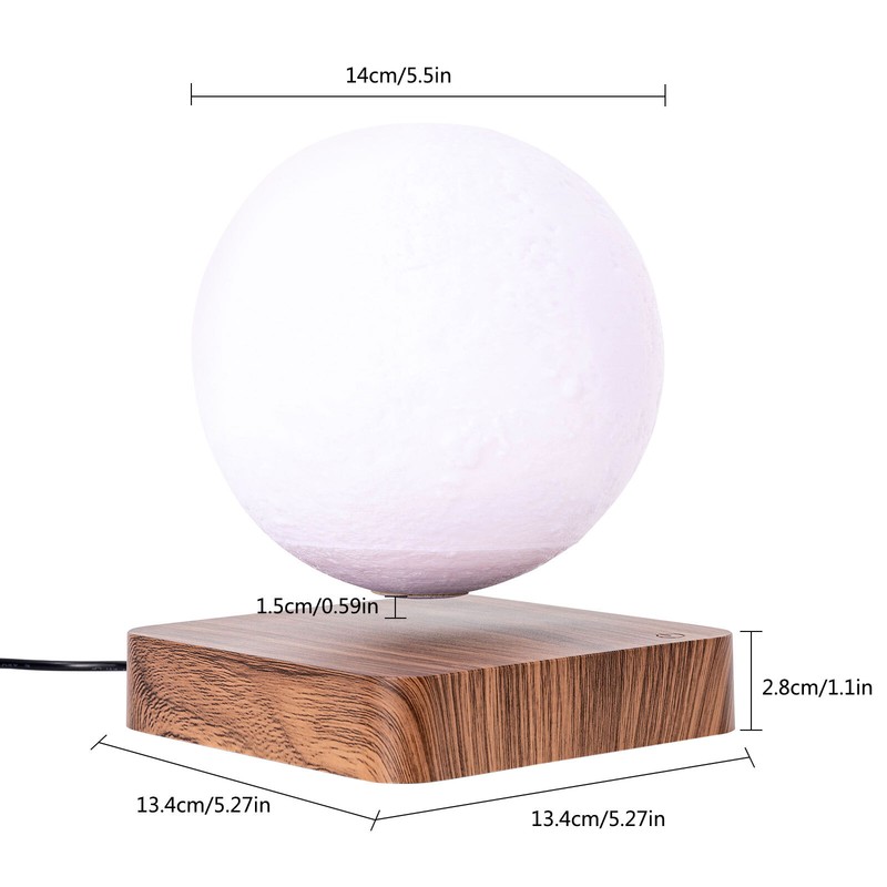 3D Printing Magnetic Levitating Floating Moon Lamp Night Light Room Table Decor gallery