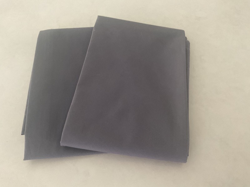 BROOKLINEN DK GRAY PERCALE STANDARD PILLOW CASES 20x27 gallery