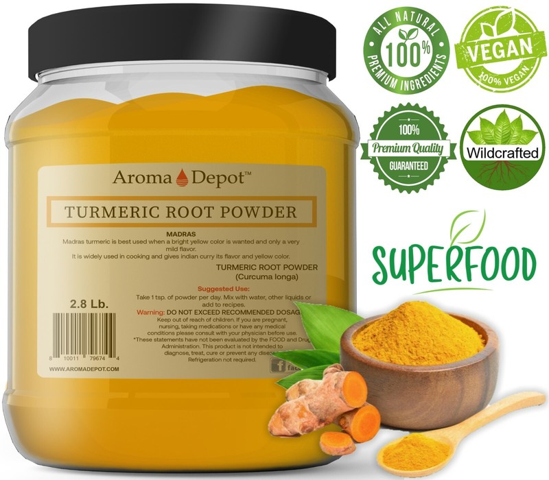 Tumeric Root Powder 5lbs. Raw Curcuma longa 5 Libras Yellow Turmeric Curcumin gallery
