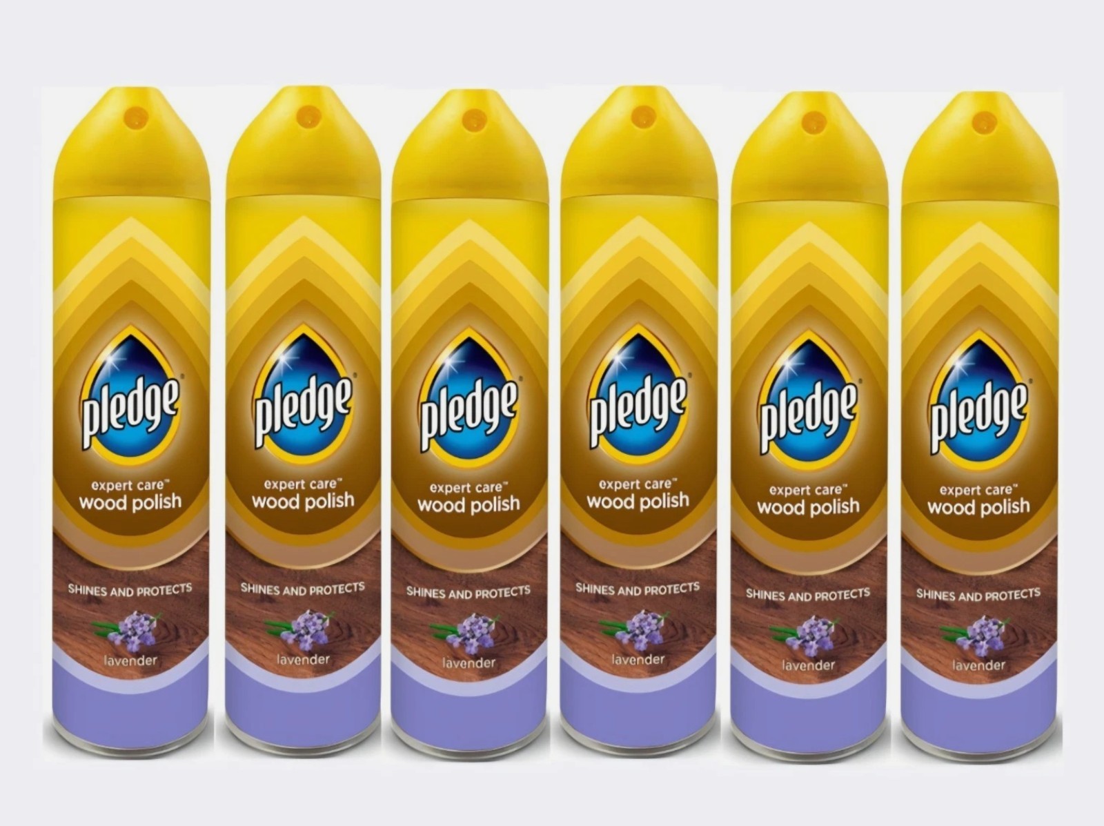 Pledge Wood Polish Spray Lavender 6 Pack SC Johnson Furniture Cleaner Aerosol gallery