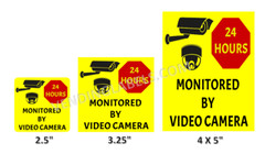 Warning Decal Security Camera Surveillance Sticker CCTV Video