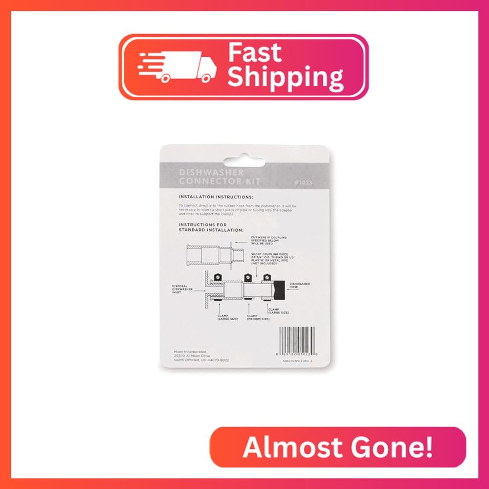 Waste King Garbage Disposal Dishwasher Connector Kit - 1023 , Black gallery