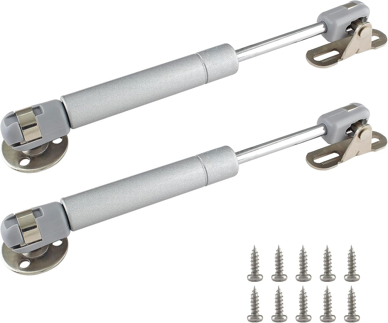 2 Pack 150N/33Lbs Gas Struts Soft Close Lid Supports 6 Inch Cabinet Toy Box gallery