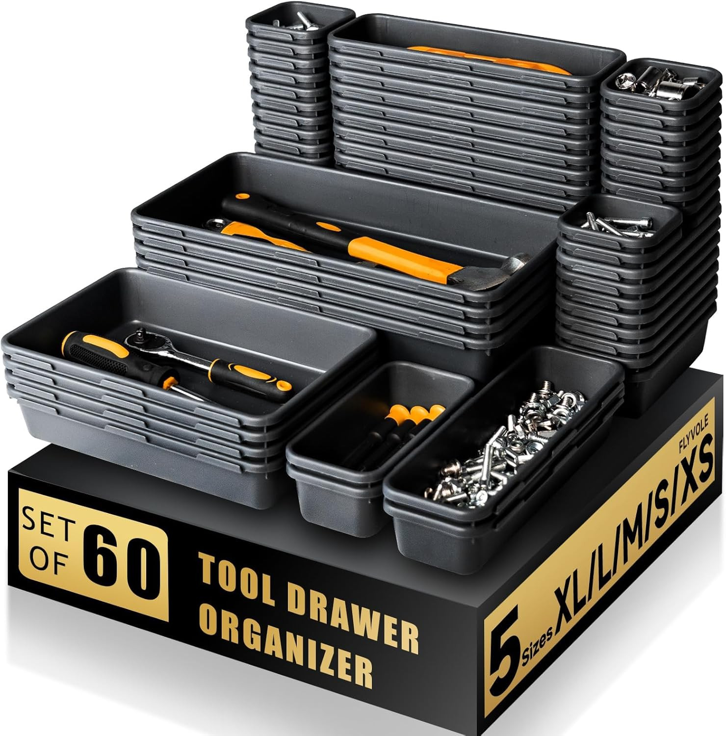 Tool Box Organizer Tray 60 PCS Toolbox Organization Storage gallery