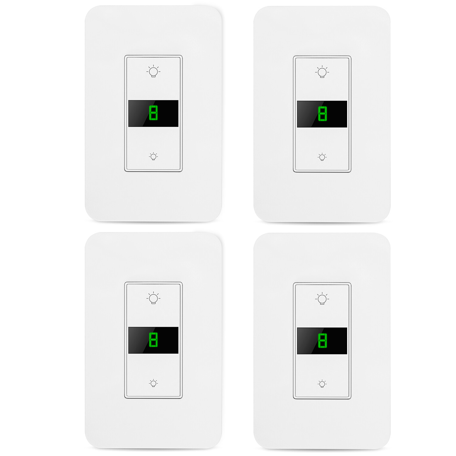 4 Pack Smart Dimmer Light Switch Works With Alexa Google Home Neutral Wire Needs gallery