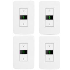 4 Pack Smart Dimmer Light Switch Works With Alexa Google Home Neutral Wire Needs