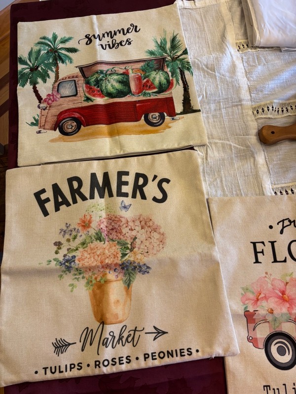 4 Throw Pillow Covers Summer Theme gallery