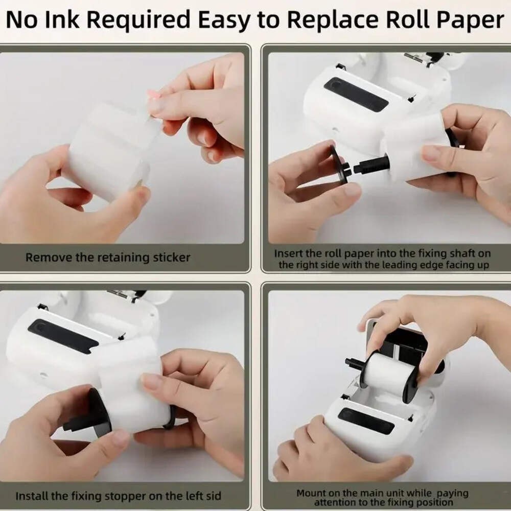 1Roll 40x20MM Compatible Phomemo M110 M220 M200 Self-Adhesive Color Laser Therma gallery