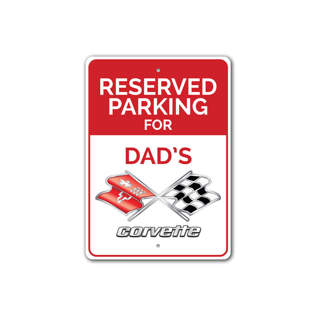 Reserved Parking Chevy Corvette Metal Sign Chevrolet Automotive Car Man Cave gallery