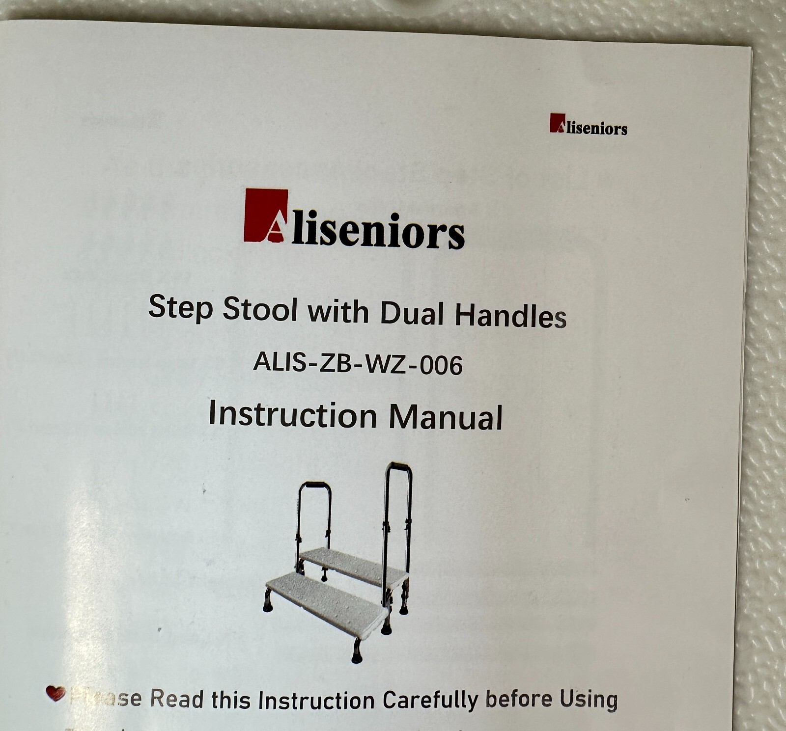Aliseniors Step Stool with Dual Handle & Non-Skid Platform, Heavy Duty 2 Steps gallery
