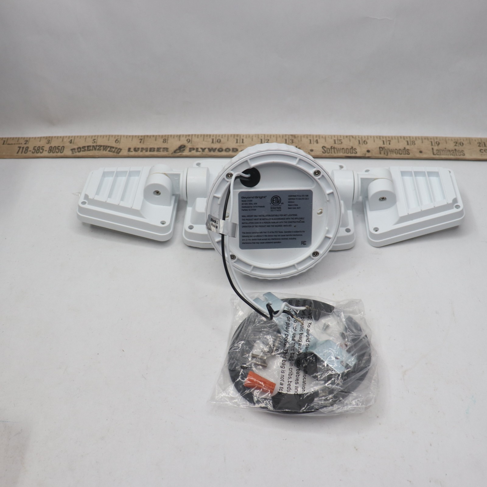 Ontel Beyond Bright Motion Activated Wired LED Flood Light BBFL-PKG-03-0721-200 gallery