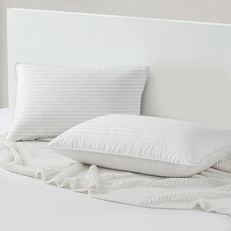 2 Pack Quilted Bed Pillows White Down Alternative KING Size Pillow UPGRADED gallery