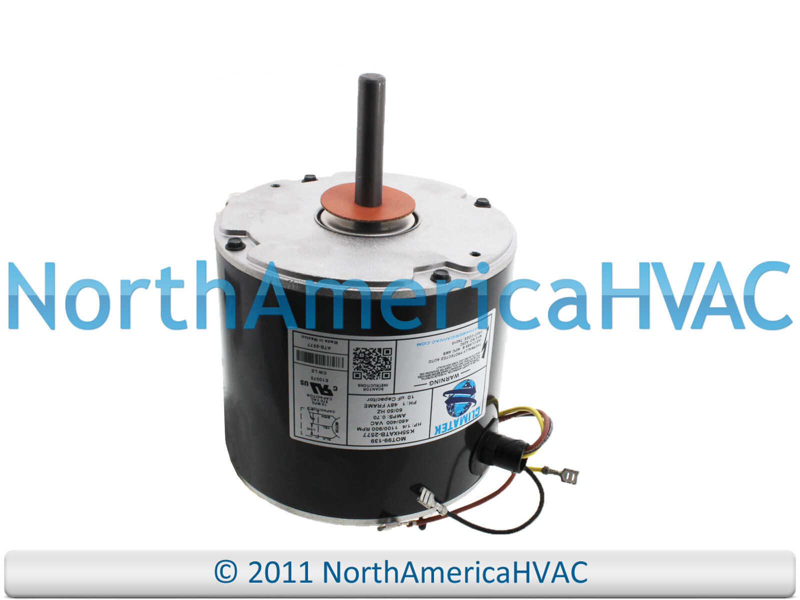Condenser Fan Motor 1/4 HP 460/400v Replaces GE Genteq 5KCP39KFV110AS gallery