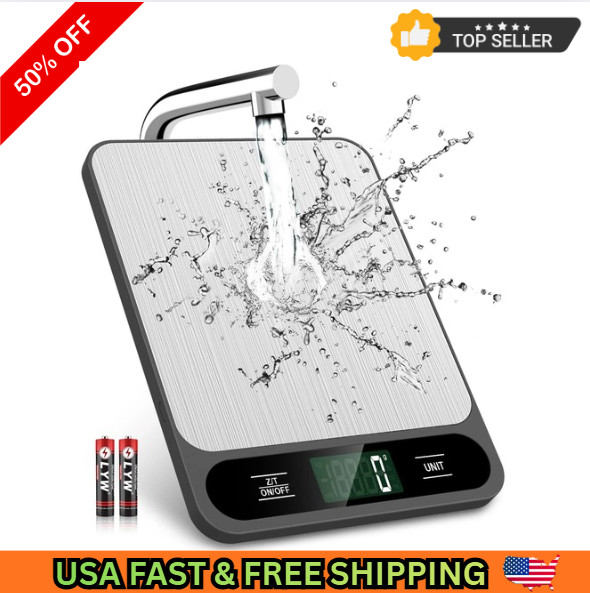Food Scale, 10kg/22lb Digital Kitchen Scale Weight Grams and Ounces for Baking gallery