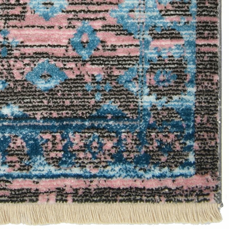 Machine Woven Crossweave Polyester 2'6''x9'10'' Runner Area Rug Oriental Brown gallery