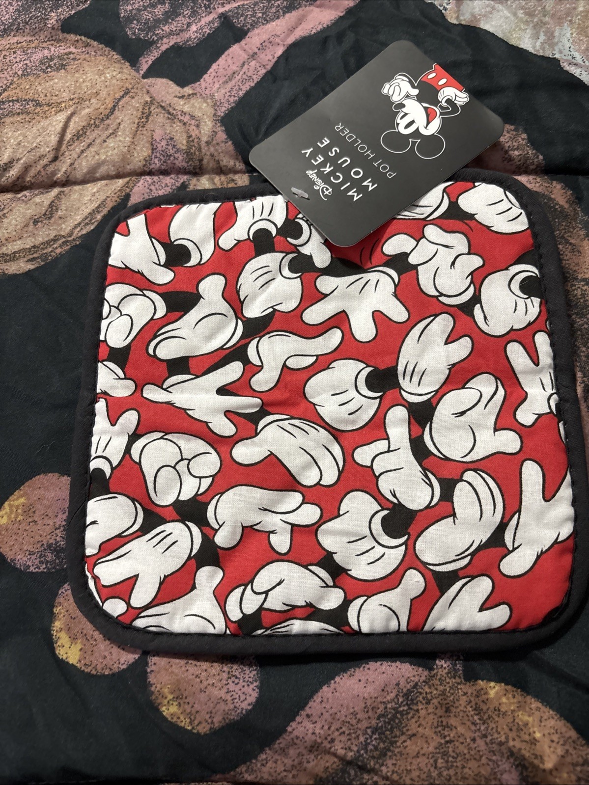 Disney Mickey Mouse Potholder Red & Black Multicolor with Tag gallery